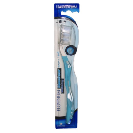 Elgydium brosse à dents blancheur anti-tâches souple PIERRE FABRE - Brosse à dents manuelle