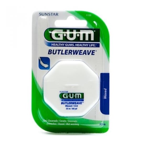 GUM Butlerweave 1155 fil dentaire ciré 55m GUM - Fil Dentaire & Cure Dents GUM Butlerweave 1155 fil dentaire ciré 55m GUM - Fil Dentaire & Cure Dents