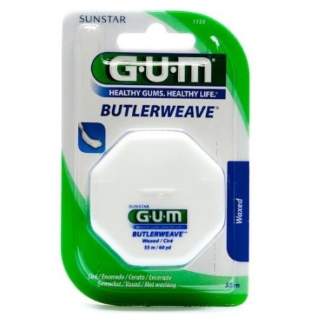 GUM Butlerweave 1155 fil dentaire ciré 55m GUM - Fil Dentaire & Cure Dents