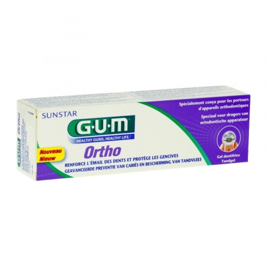 Gum ortho gel dentifrice 75ml GUM - Dentifrices Gum ortho gel dentifrice 75ml GUM - Dentifrices