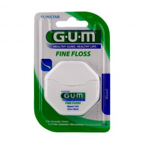 GUM fine floss fil dentaire fin ciré 55m GUM - Fil Dentaire & Cure Dents