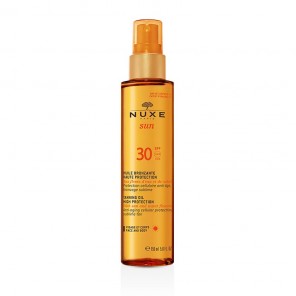 Nuxe Sun Huile Bronzante Visage et Corps SPF 30 150ml
