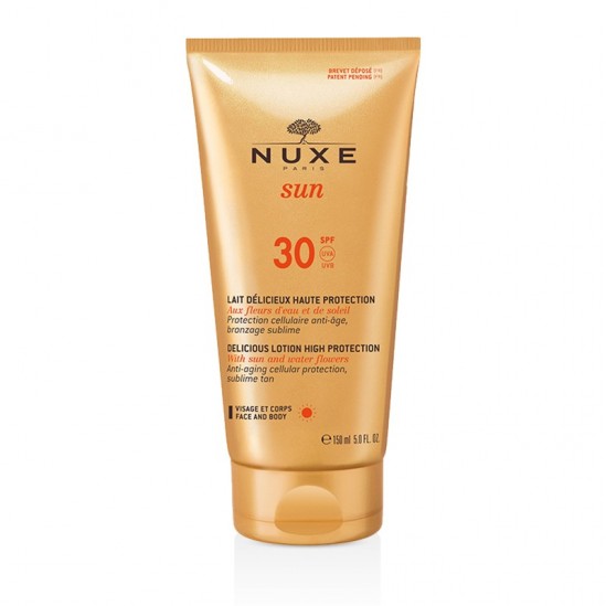 Nuxe Sun Lait Délicieux Visage et Corps SPF 30 150ml Nuxe Sun Lait Délicieux Visage et Corps SPF 30 150ml