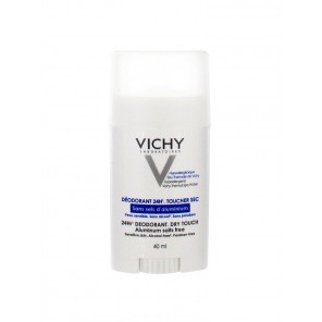 Vichy Déodorant 24H Sans Sels d'Aluminium Peaux Sensibles ou Epilées Stick 40ml