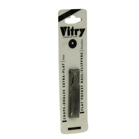 Vitry coupe ongles Extra plat inox 57B VITRY - Coupes Ongles et Repousses cuticules Vitry coupe ongles Extra plat inox 57B VITRY - Coupes Ongles et Repousses cuticules