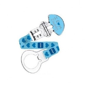 Attache sucette ruban + clip MAM - 