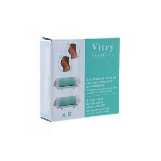 VITRY FootCare Embout de Rechange pour Rape Electrique 2 embouts VITRY - Anti-tâches VITRY FootCare Embout de Rechange pour Rape Electrique 2 embouts VITRY - Anti-tâches