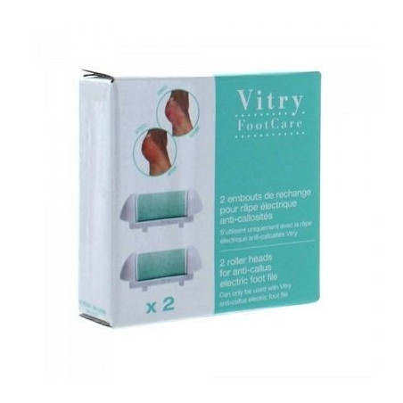 VITRY FootCare Embout de Rechange pour Rape Electrique 2 embouts VITRY - Anti-tâches