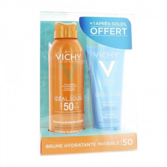Vichy Solaire Ideal Soleil Brume Hydratante Invisible SPF50+ 200 ml + Lait Apaisant 100 ml Vichy Solaire Ideal Soleil Brume Hydratante Invisible SPF50+ 200 ml + Lait Apaisant 100 ml
