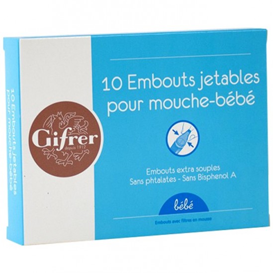 Gifrer Physiologica Recharge mouche Bébé Boîte de 10 ambouts Gifrer Physiologica Recharge mouche Bébé Boîte de 10 ambouts