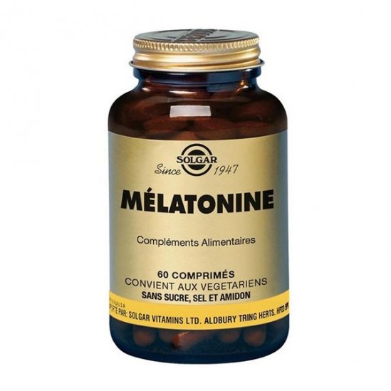 Solgar Melatonine 1mg 60 comprimés Solgar Melatonine 1mg 60 comprimés