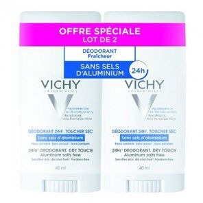 Vichy Déodorant Sans sels d'aluminium Duo Stick 2 x 40ml