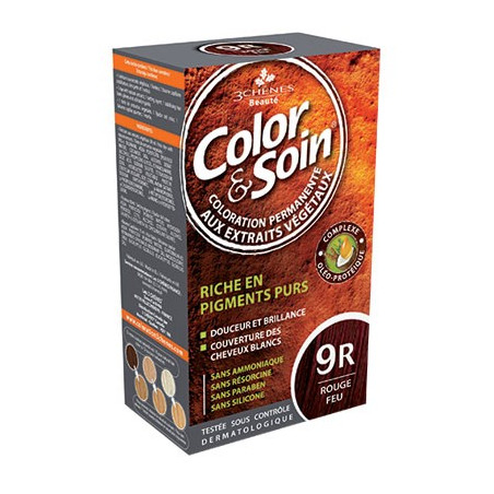 3 Chênes Color&Soin rouge feu coloration permanante 9R