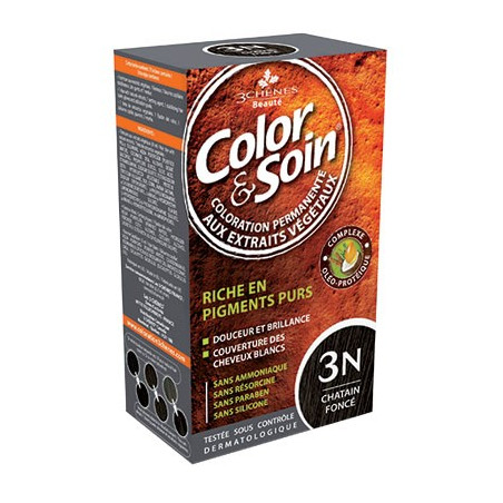 3 Chênes Color&Soin châtain foncé coloration permanente 3N
