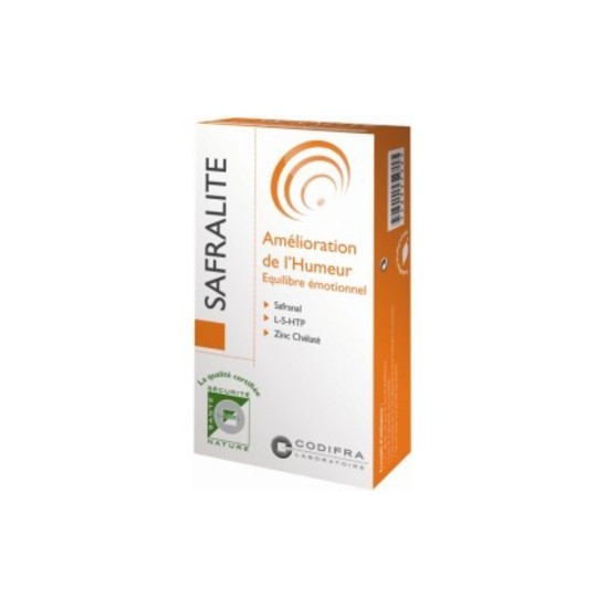 Safralite 15mg 28 gélules CODIFRA - Nutrition & Ligne Safralite 15mg 28 gélules CODIFRA - Nutrition & Ligne