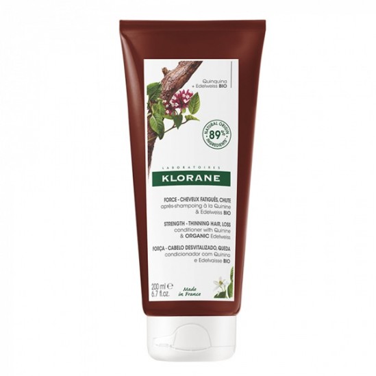 Klorane après-shampooing à la quinine et edelweiss bio 200ml Klorane après-shampooing à la quinine et edelweiss bio 200ml