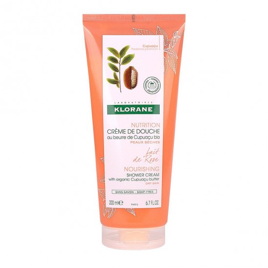 Klorane crème de douche lait de rose 200ml