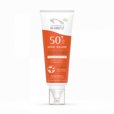 Laboratoires de Biarritz Soins Solaires Spray SPF50+ Bio 100ml
