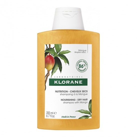 Klorane shampoing mangue nutrition cheveux secs 200ml Klorane shampoing mangue nutrition cheveux secs 200ml