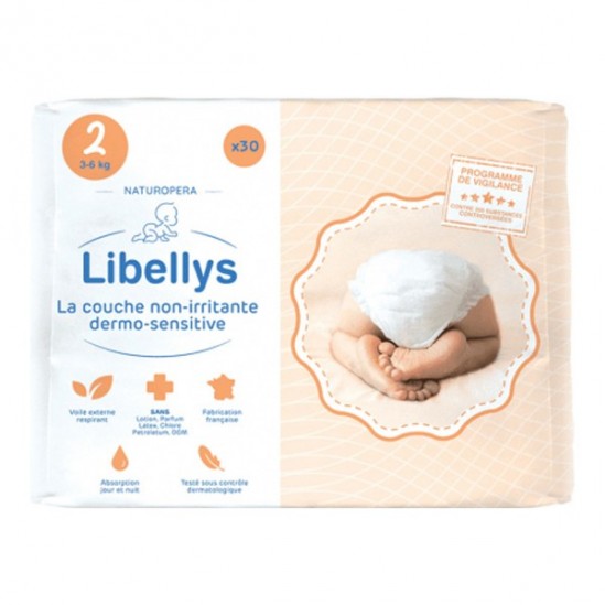 Libellys couches non irritante et dermo-sensitive T2 3-6kg x30 Libellys couches non irritante et dermo-sensitive T2 3-6kg x30