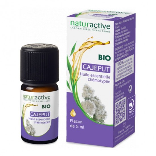 Naturactive cajeput huile essentielle bio flacon 5ml Naturactive cajeput huile essentielle bio flacon 5ml