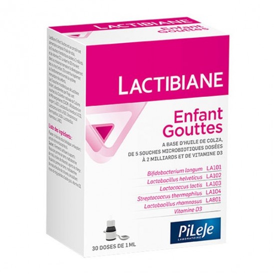 Pileje lactibiane enfant gouttes 30ml PILEJE - Défenses Naturelles Pileje lactibiane enfant gouttes 30ml PILEJE - Défenses Naturelles