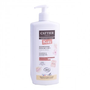 Cattier kids shampooing douche 2 en 1 bio fleur de guimauve 500ml