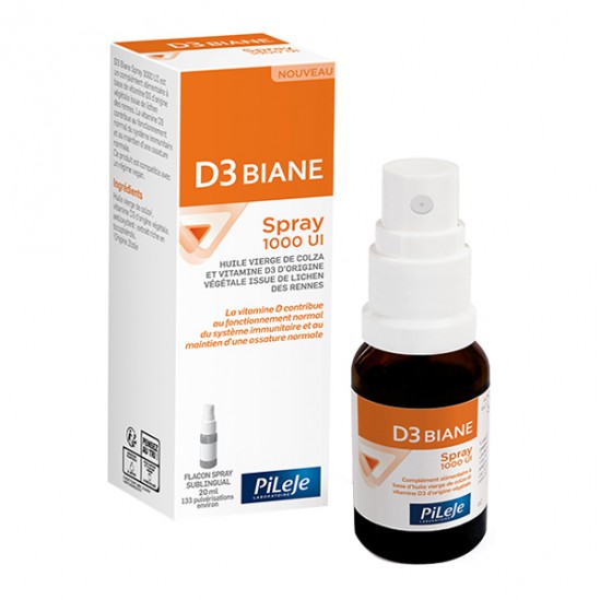 Pileje D3 biane spray 1000 UI 20ml Pileje D3 biane spray 1000 UI 20ml