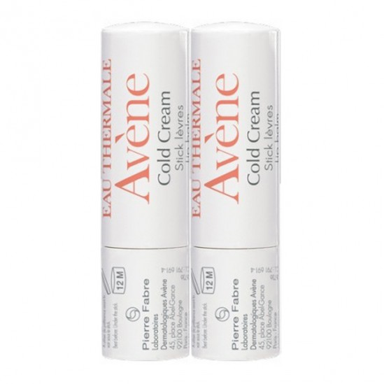 Avène Cold Cream Stick Lèvres Nourrissant Lot de 2 x 4g Avène Cold Cream Stick Lèvres Nourrissant Lot de 2 x 4g