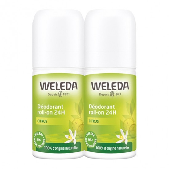 Weleda citrus déodorant roll-on 24h duo 50ml Weleda citrus déodorant roll-on 24h duo 50ml