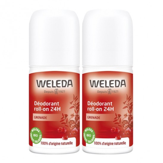 Weleda grenade déodorant roll-on 24h duo 50ml Weleda grenade déodorant roll-on 24h duo 50ml