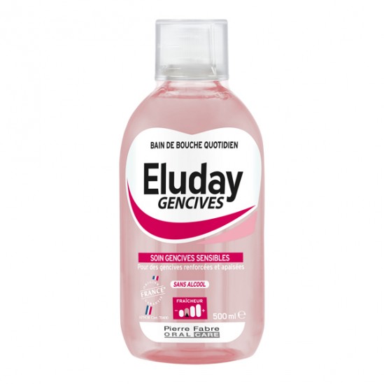Pierre fabre eluday gencives bain de bouche quotidien 500ml Pierre fabre eluday gencives bain de bouche quotidien 500ml