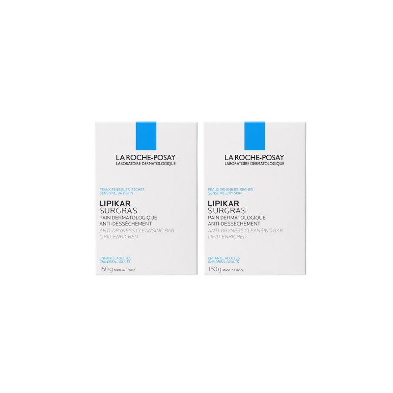 La Roche Posay lipikar pain surgras 2x150g LA ROCHE POSAY - Peaux sèches La Roche Posay lipikar pain surgras 2x150g LA ROCHE POSAY - Peaux sèches