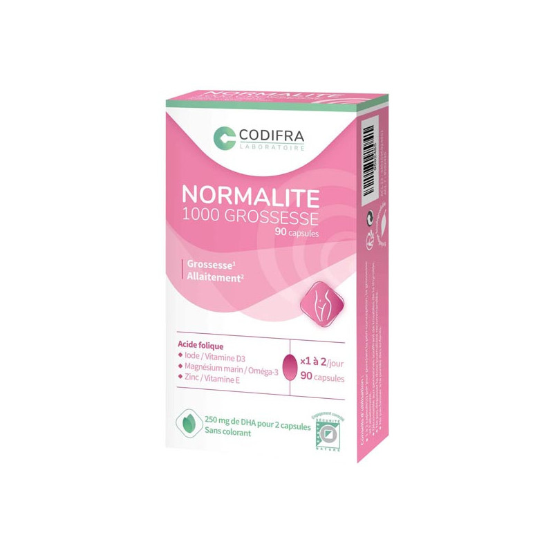Codifra normalite 1000 grossesse 90 capsules Codifra normalite 1000 grossesse 90 capsules