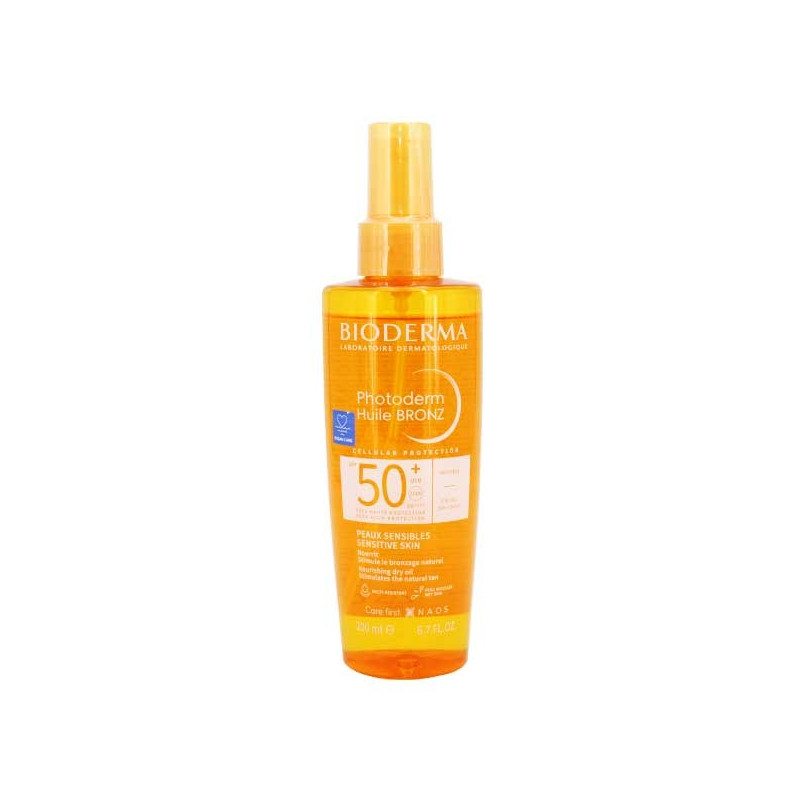 Bioderma Photoderm Bronz Huile Sèche Solaire Bronzage Intense SPF50+ 200ml Bioderma Photoderm Bronz Huile Sèche Solaire Bronzage Intense SPF50+ 200ml