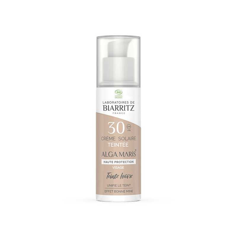 Laboratoires de Biarritz Soins Solaires Crème Teintée SPF30 Bio Ivoire 50ml Laboratoires de Biarritz Soins Solaires Crème Teintée SPF30 Bio Ivoire 50ml