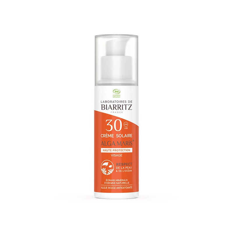 Laboratoires de Biarritz Soins Solaires Crème Visage SPF30 Bio 50ml Laboratoires de Biarritz Soins Solaires Crème Visage SPF30 Bio 50ml