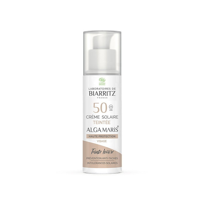 Laboratoires de Biarritz Soins Solaires Crème Teintée SPF50 Bio Ivoire 50ml Laboratoires de Biarritz Soins Solaires Crème Teintée SPF50 Bio Ivoire 50ml