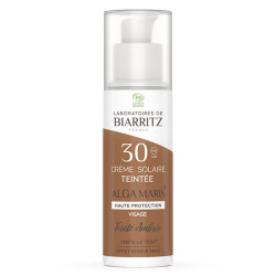 Laboratoires de Biarritz Soins Solaires Crème Visage Teintée SPF30 Ambrée Bio 50ml