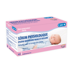 Care+ Sérum Physiologique en Récipient Unidose 5ml Boite de 40