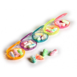 Chutt Pocket Bouchons d'Oreilles en Mousse Multicolore Boite de 4