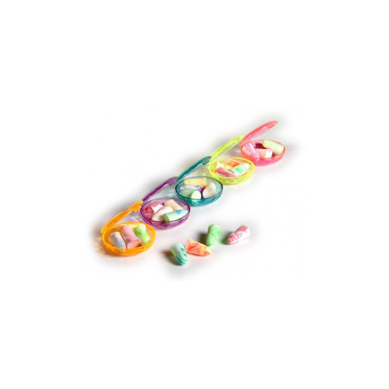 Chutt Pocket Bouchons d'Oreilles en Mousse Multicolore Boite de 4 Chutt Pocket Bouchons d'Oreilles en Mousse Multicolore Boite de 4