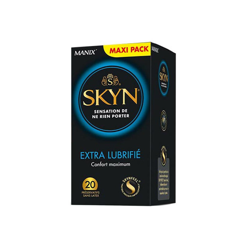 Manix Skyn Extra Lubrifié 20 Préservatifs Manix Skyn Extra Lubrifié 20 Préservatifs