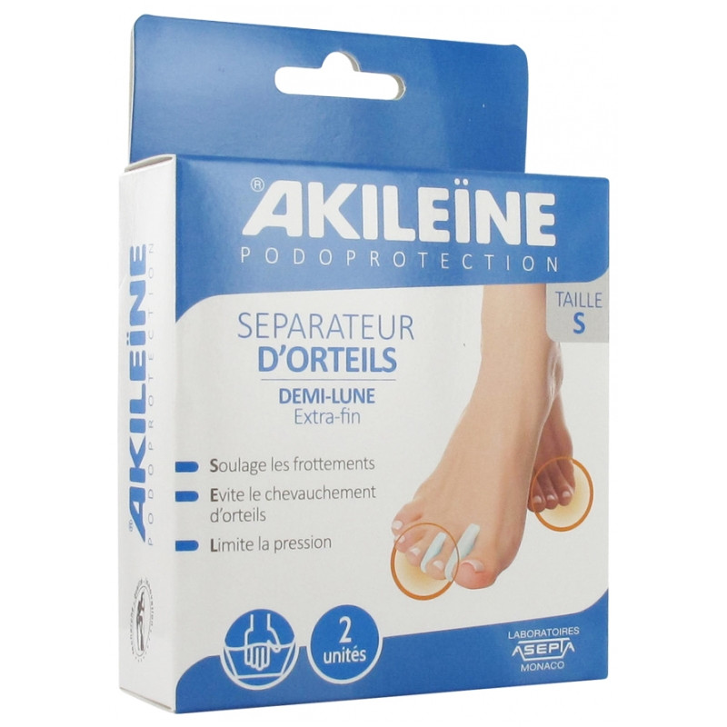 Akileine Podoprotection Séparateur d'Orteils Demi Lune Taille S