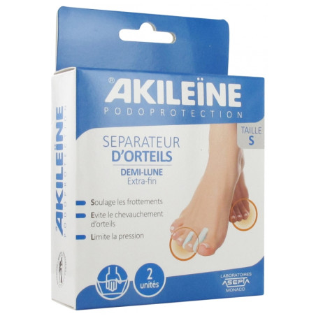 Akileine Podoprotection Séparateur d'Orteils Demi Lune Taille S