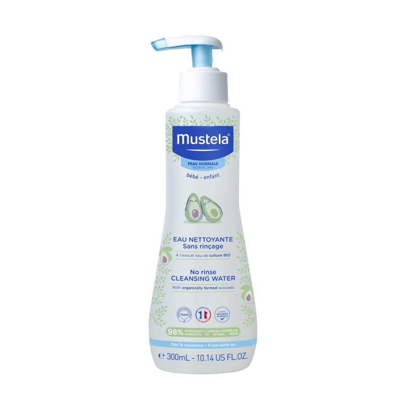 Mustela peau normale eau nettoyante sans rinçage à l'avocat bio 300ml Mustela peau normale eau nettoyante sans rinçage à l'avocat bio 300ml