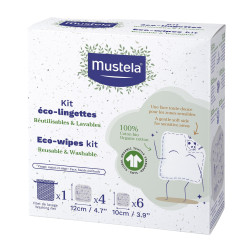 Mustela Kit Eco-Lingettes 10 unités + 1 Filet de Lavage