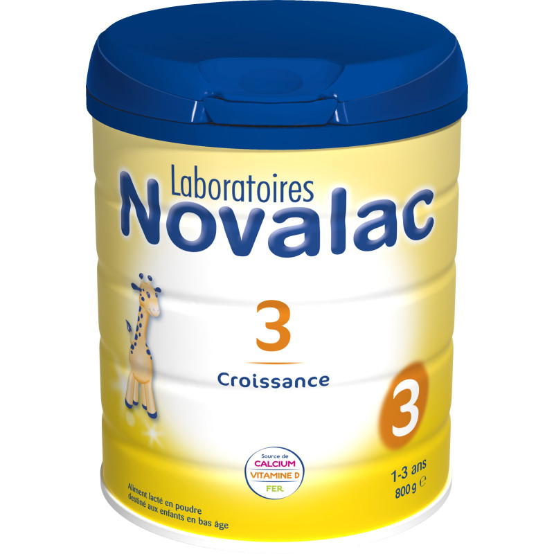 Novalac Lait de Croissance 3ème Âge 800g Novalac Lait de Croissance 3ème Âge 800g