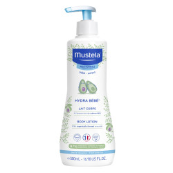 Mustela lait corps hydra bébé à l'avocat bio 500ml