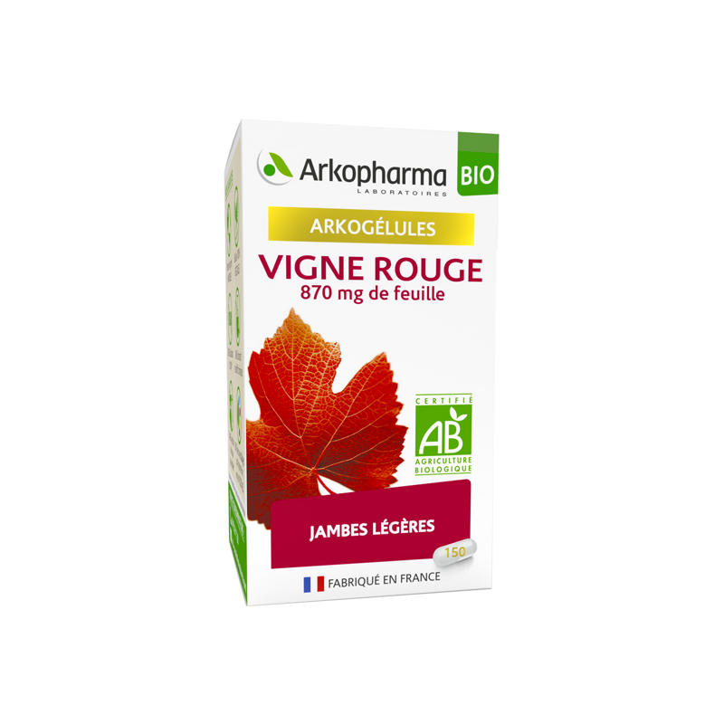 Arkopharma arkogélules vigne rouge bio 150 gélules